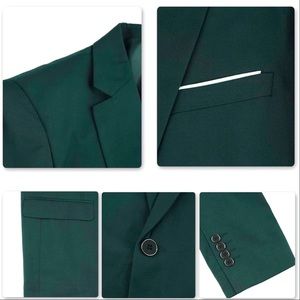 Green Blazer, slacks and vest